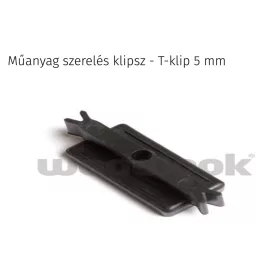   WPC padlólap rögzítő fül műanyag klipsz 5 mm padlólap távolsághoz WoodLook