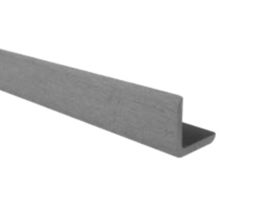 WPC corner molding 41x41x2200 mm L profile gray Graphite color 2.2 m WoodLook