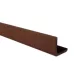 WPC sarokléc 41x41x2200 mm L profil sötétbarna Mahagóni 2,2 m WoodLook