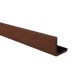 WPC sarokléc 50x60x2200 mm L alakú oldaltakaró profil sötétbarna Mahagóni WoodLook