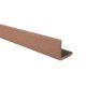 WPC sarokléc 50x60x2200 mm L alakú oldaltakaró profil barna Merbau színű WoodLook