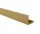 WPC corner molding 41x41x2200 mm L profile light brown Teak color 2.2 m WoodLook
