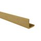 WPC sarokléc 50x60x2200 mm L alakú oldaltakaró profil világosbarna Teak színű WoodLook
