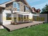 WPC padlólap Woodlook Natúr típus, 4 méteres szál 130x18x4000 mm igazi fahatású kétoldalas 