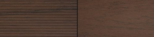 WPC floor board Woodlook Solid Melange Mahogany 4 m strand 130x18x4000 mm real wood-effect double-sided covering, matte, non-slip surface. Price per meter!