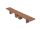 WPC board closing element 150x24 mm brown Merbau WoodLook Natural floor board end cap