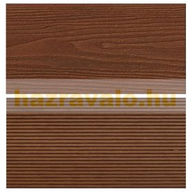   WPC deszka záróelem 145x21 mm barna Merbau WoodLook Prémium padlólap végzáró zárókupak