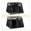 XL dog carrier double pet cage aluminum portable for 2 dogs with Dogbox partition 