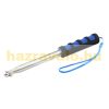 Flag holder, telescopic flag pole 2 meters long, extendable, made of stainless steel.