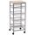 Steel kitchen trolley serving trolley, party trolley with baskets 36.5x36.5x89 cm