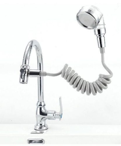 Shower head for tap in silver gray color 1.5 meters long