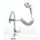 Shower head for tap in silver gray color 1.5 meters long