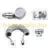 Shower head for tap in silver gray color 1.5 meters long