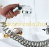 Shower head for tap in silver gray color 1.5 meters long