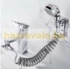 Shower head for tap in silver gray color 1.5 meters long