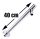 Shower head holder for round, 40 cm long sprinkler shower head on the side wall Shower rose holder pipe