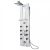 Luxus üveg zuhanypanel alumín ium házzal ozsdamentes acél zuhanycsővel masszázsfúvókákkal keverőcsap