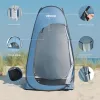 Pop-up kemping zuhanysátor 122x122x213 cm mobil öltözősátor vízálló toalett sátor 