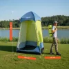 Kemping zuhanysátor és öltözősátor 140x140x218 cm vízálló toalett sátor 