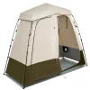 2 részes kemping zuhanysátor és öltözősátor 250x122x218 cm khaki kemping WC-sátor