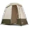 2 részes kemping zuhanysátor és öltözősátor 250x122x218 cm khaki kemping WC-sátor