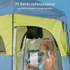 2 részes kemping zuhanysátor 213x107x213 cm öltözősátor hordozható toalett sátor 