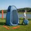 Pop-up kemping zuhanysátor 119x119x210 cm mobil öltözősátor 