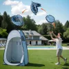 Pop-up kemping zuhanysátor zuhanyzsákkal 119x119x190 cm öltöző és toalett sátor 