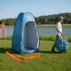 Pop-up kemping zuhanysátor zuhanyzsákkal 119x119x190 cm öltöző és toalett sátor 