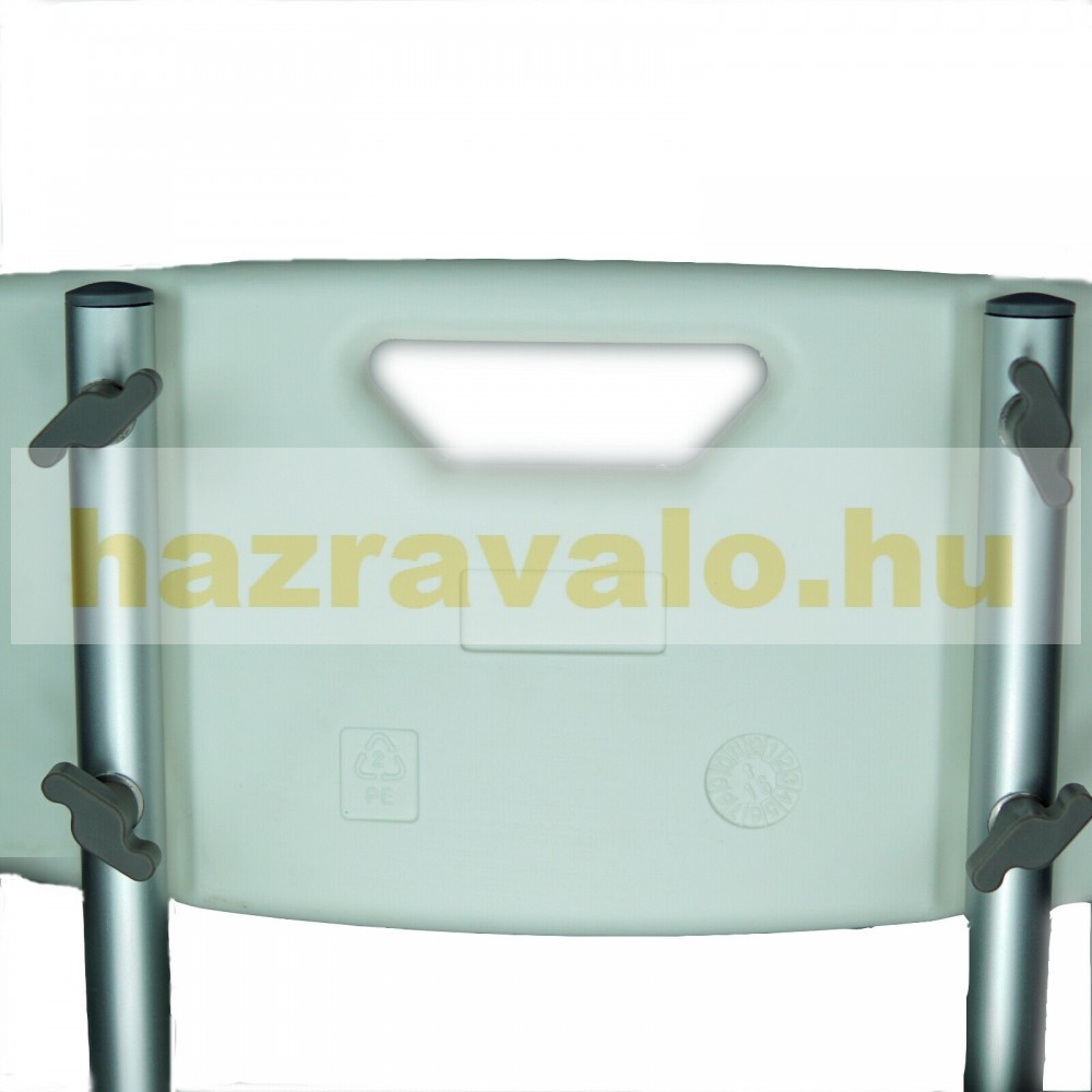 Zuhany állítható magasságú aluminium karfás szék szögletes z Zuhany állítható magasságú aluminium karfás szék szögletes z