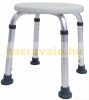 Shower adjustable height aluminum chair shower bath chair round seat 