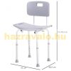 Shower chair adjustable height aluminum chair square bath chair