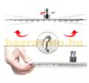 Wall-mounted shower set built-in faucet stainless steel sprinkler shower head 20-40 cm, with manual shower head, rotating bathtub filler faucet