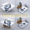 Wall-mounted shower set built-in faucet stainless steel sprinkler shower head 20-40 cm, with manual shower head, rotating bathtub filler faucet