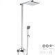 Shower set sprinkler shower head stainless steel 200x200 mm, manual shower head