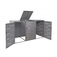 Rozsdamentes acél kukatároló