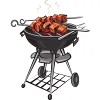 Grillsütő, tűzrakó, tűzifa tároló