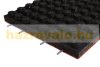 Playground fall protection EPDM UV stable rubber sheet 40mm thick in several colors 500x500mm square with pattern sprinkled with granules