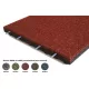 Játszótéri esésvédő EPDM UV stabil gumilap 60mm vastag  több színben 500x500mm négyzet granulátumma