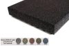 Playground fall protection EPDM UV stable rubber sheet 80mm thick 500x500mm square with pattern sprinkled with granules 